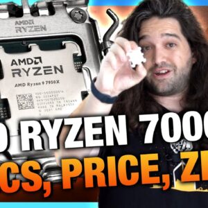 AMD Ryzen 7950X, 7900X, 7700X, & 7600X Specs, Price, Release Date, & Zen 4