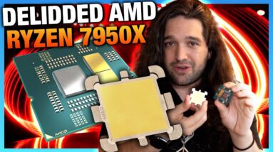 Hands-On with Delidded AMD Ryzen 9 7950X CPU