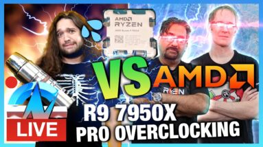 LIVE: AMD vs. GN Extreme Overclocking 7950X: Learning How to Overclock