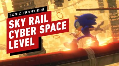 Sonic Frontiers Gameplay - Sonic Adventure 2's Sky Rail Meets Cyber Space
