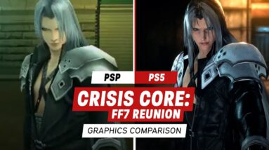 Crisis Core: Final Fantasy VII Reunion Graphics Comparison - 2007 vs. 2022