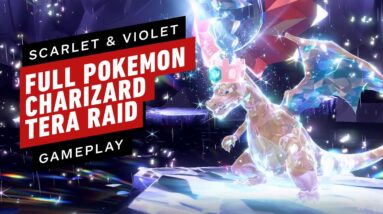 Pokemon Violet and Scarlet - Full Charizard Raid Gameplay